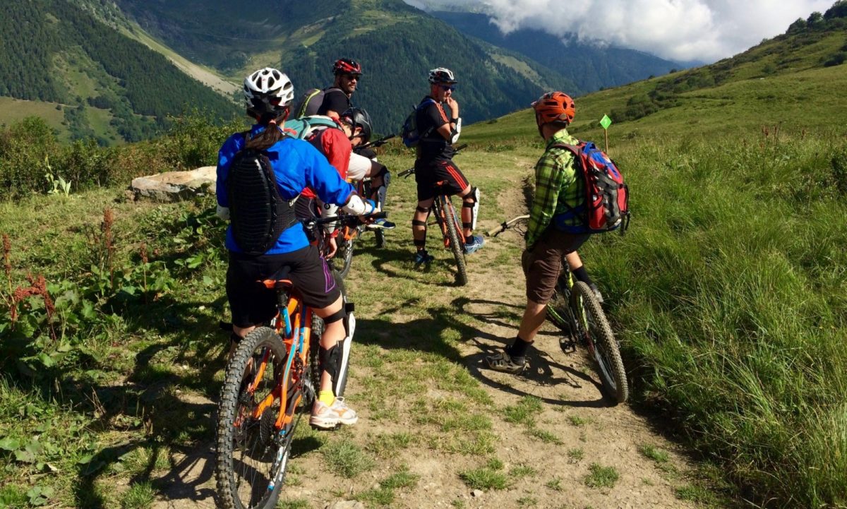 Mountainbiken in de Franse bergen van Valmorel