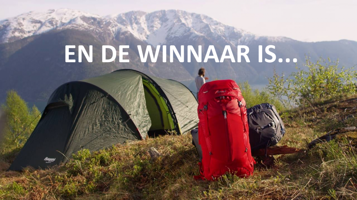 De winnaar van de Bergans tent is ...