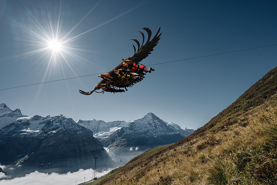 Voel je zo vrij als een vogel aan de First Eagle Glider van Zwitserland