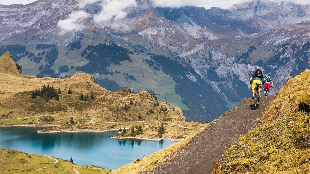 De Jochpass Trail in het Zwitserse Engelberg is voor elke mountainbiker