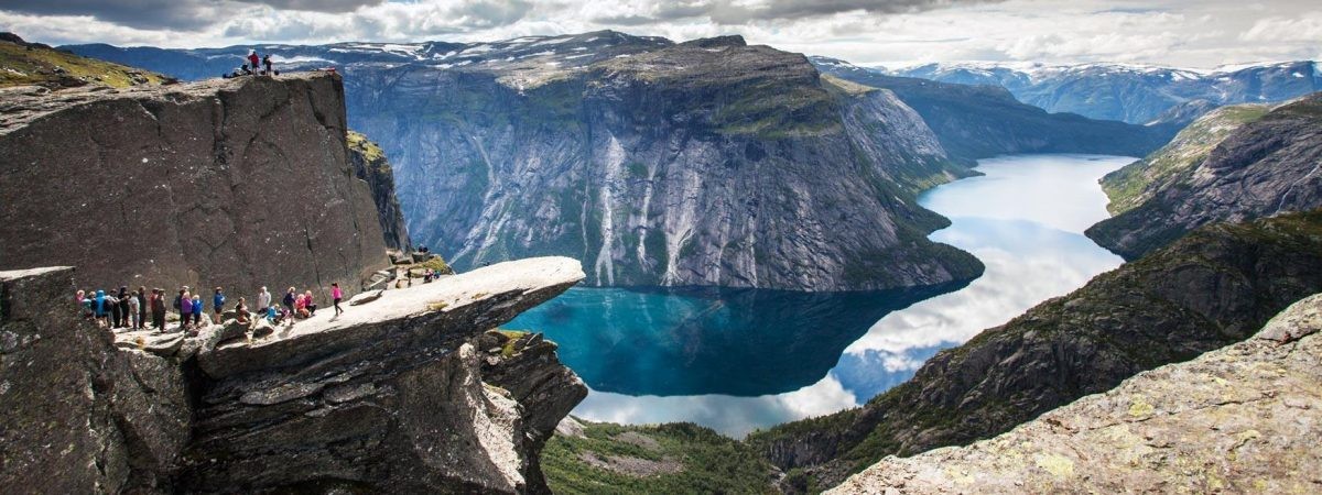 Dromen komen uit in Fjord Noorwegen
