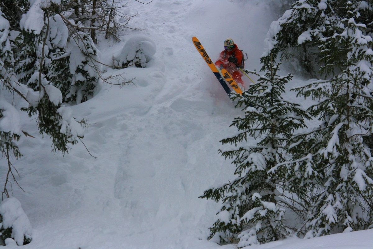 Poederskiën in Davos